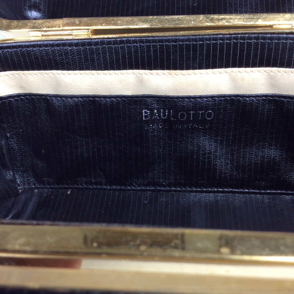 Baulotto Italian Bronze Lucite Handbag Designed Art Deco Box Purse Bag - Picture 10 of 12